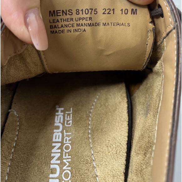 Nunn Bush HAYDEN OXFORD 81075 Brown Leather Men Sz 10 M Derby Shoes Comfort Gel main image 4